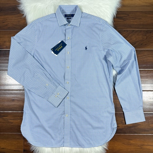 Polo Ralph Lauren Size Large / 17 / 34 - 35 Classic Fit Button Up Dress Shirt